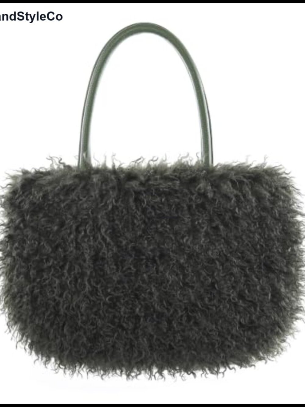 Faux Fur Tote Bag Fuzzy Curly Top Handle Shoulder Purse Large Plush Handbag
